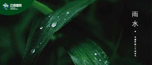 【雨水】雨水潤萬物，建裝蘊匠心